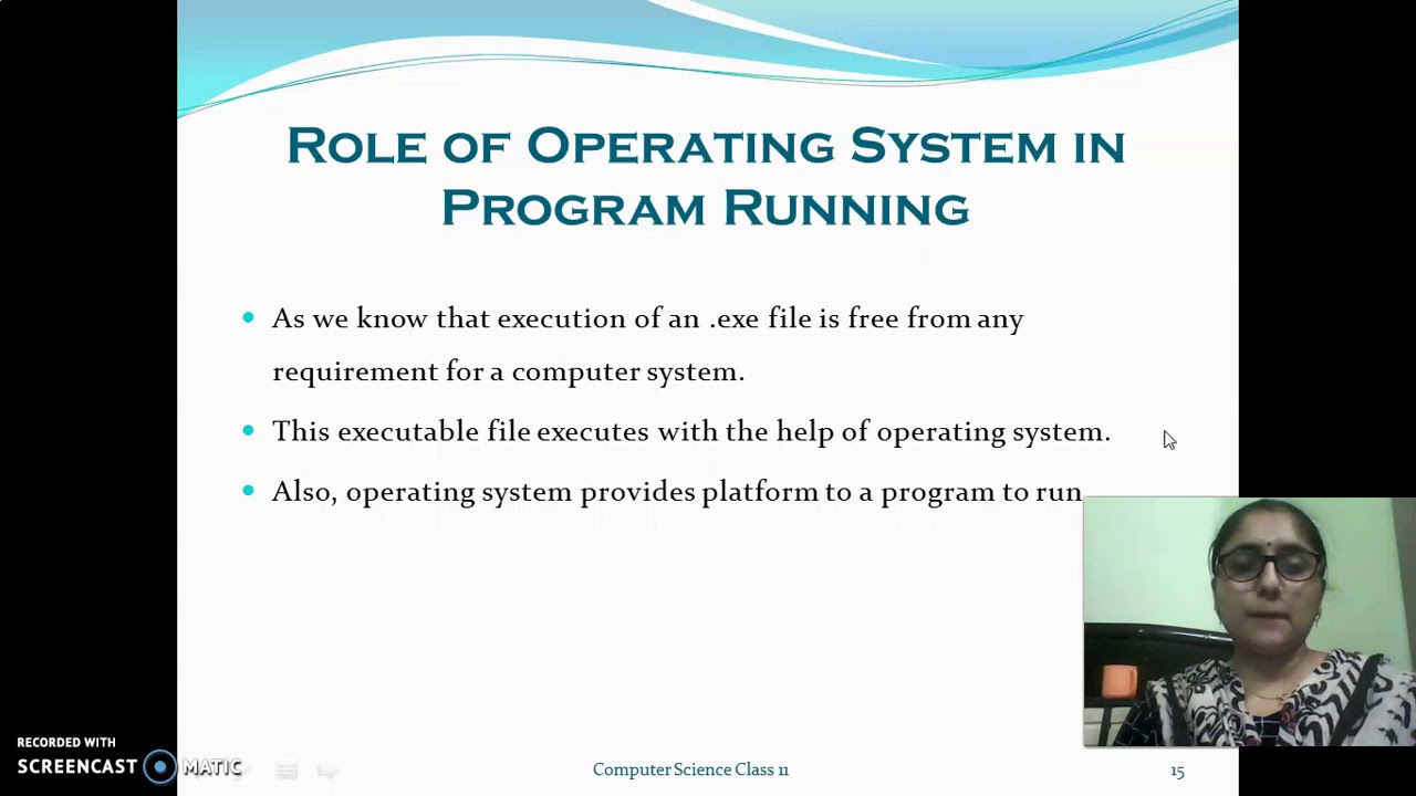 #16. Class11#ComputerScience#Role of Operating System in program ...