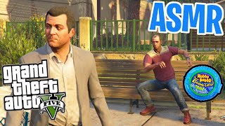 ASMR Gaming 😴 GTA 5 Story Mode Part 35! Relaxing Gum Chewing 🎮🎧 Controller Sounds + Whispering 💤