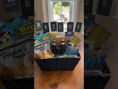 #retirement #retirementgift #giftbasket #giftbasketideas #retiredlife #giftideas #gift #giftidea