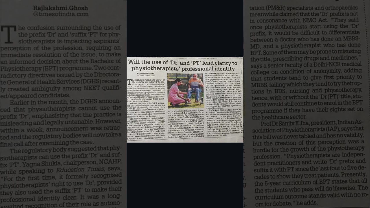 Can physios use title Dr. ?🫰 