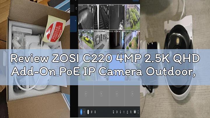Review ZOSI C220 4MP 2.5K QHD Add-On PoE IP Camera Outdoor, 1440p Surveillance Outdoor Camera for Po
