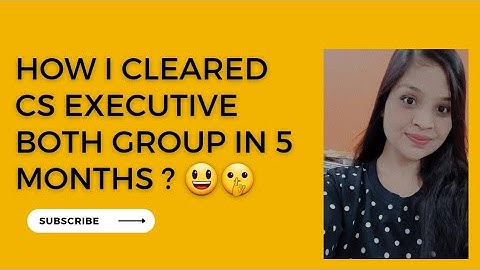 How i cleared Cs Executive both group in 5 months😀 | clear cs executive in 5 months in june 2023