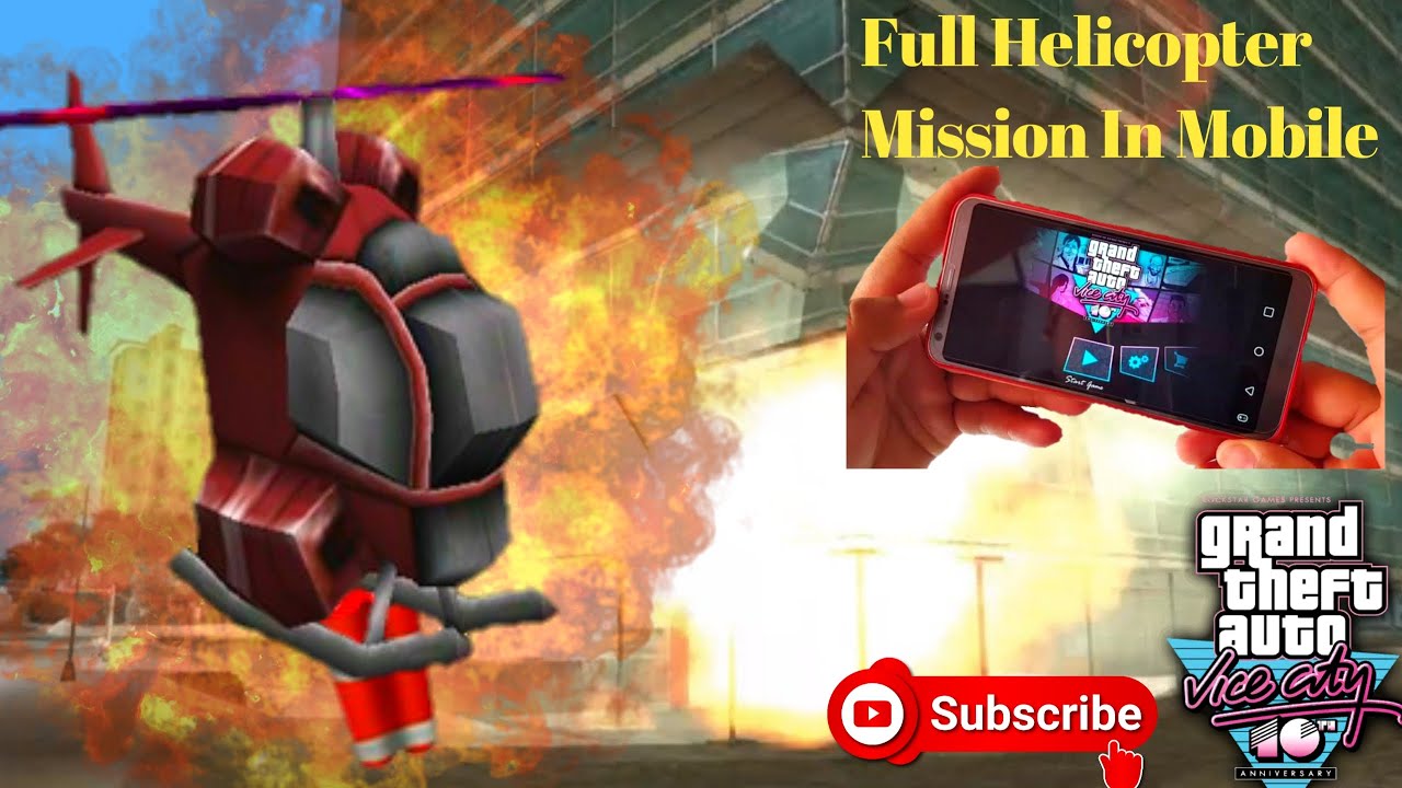 GTA VICE CITY FULL HELICOPTER MISSION IN MOBILE - YouTube