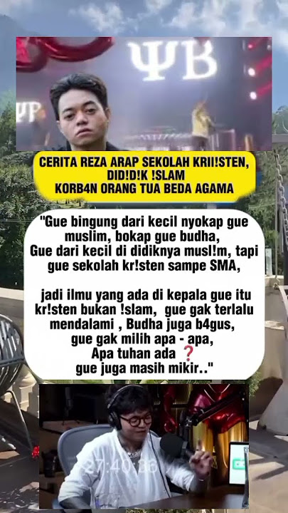 Cerita Reza arap yang beda ag4ma dengan orang tua nya #artist #shorts
