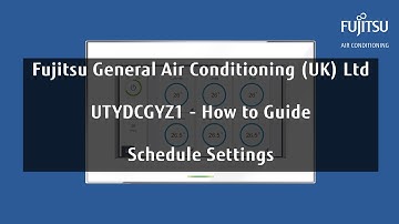 Controller - Schedule setting - UTYDCGYZ1
