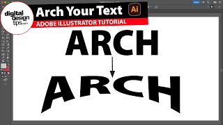 How to Arch Text in Illustrator (Easy Thrasher Style)