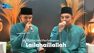 Twin shalawat performance at D.R.A Studio “La ilaha illallah”