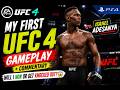 UFC 4 PS4 Gameplay | Intense First Match + Live Commentary