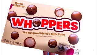 ASMR Unboxing WHOPPERS Chocolate Malt balls Candies