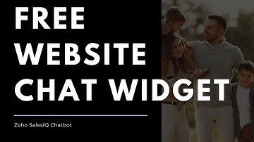 How to setup free live chat for website with Zoho SalesIQ