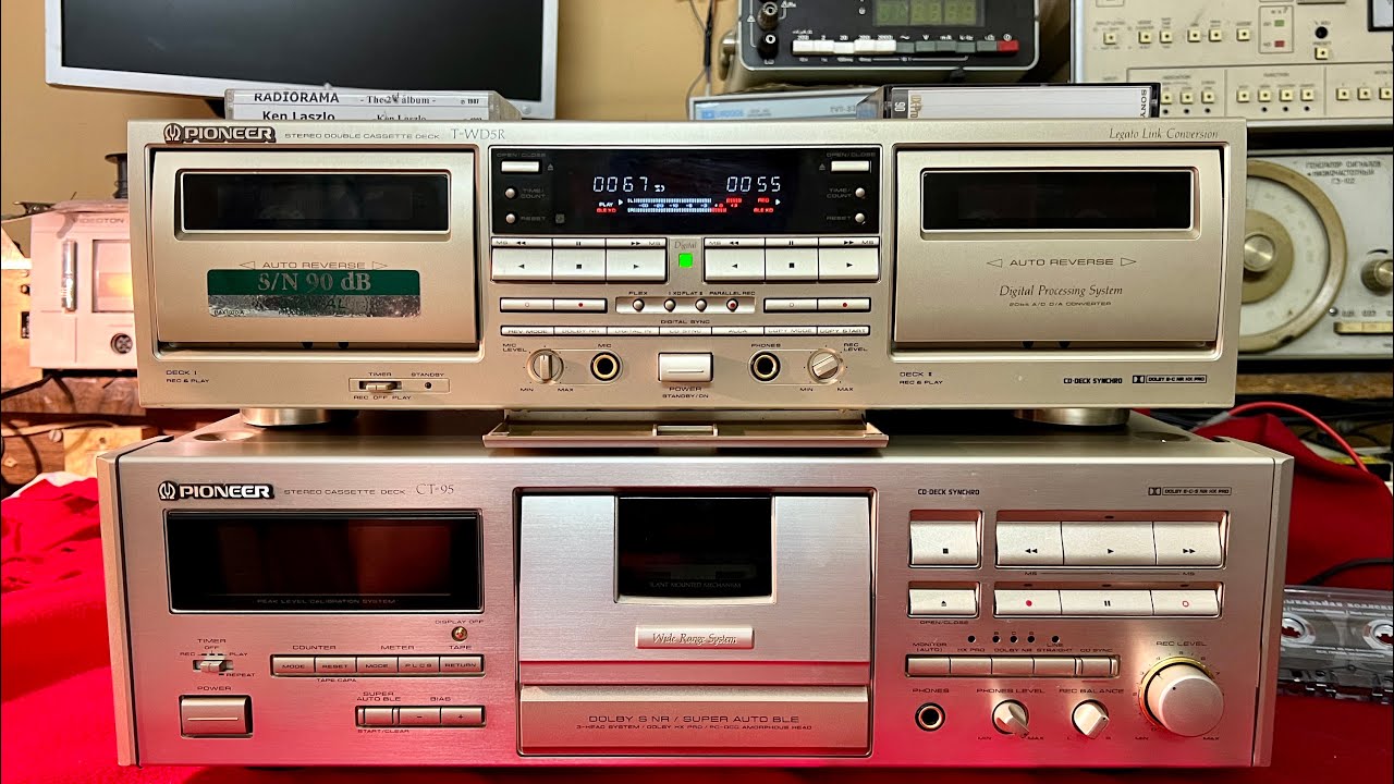 超希少！PIONEER　T-WD5R ダブルカセットデッキリモコン付きパイオニア 超希少！PIONEER T-WD5R ダブルカセットデッキリモコン付き