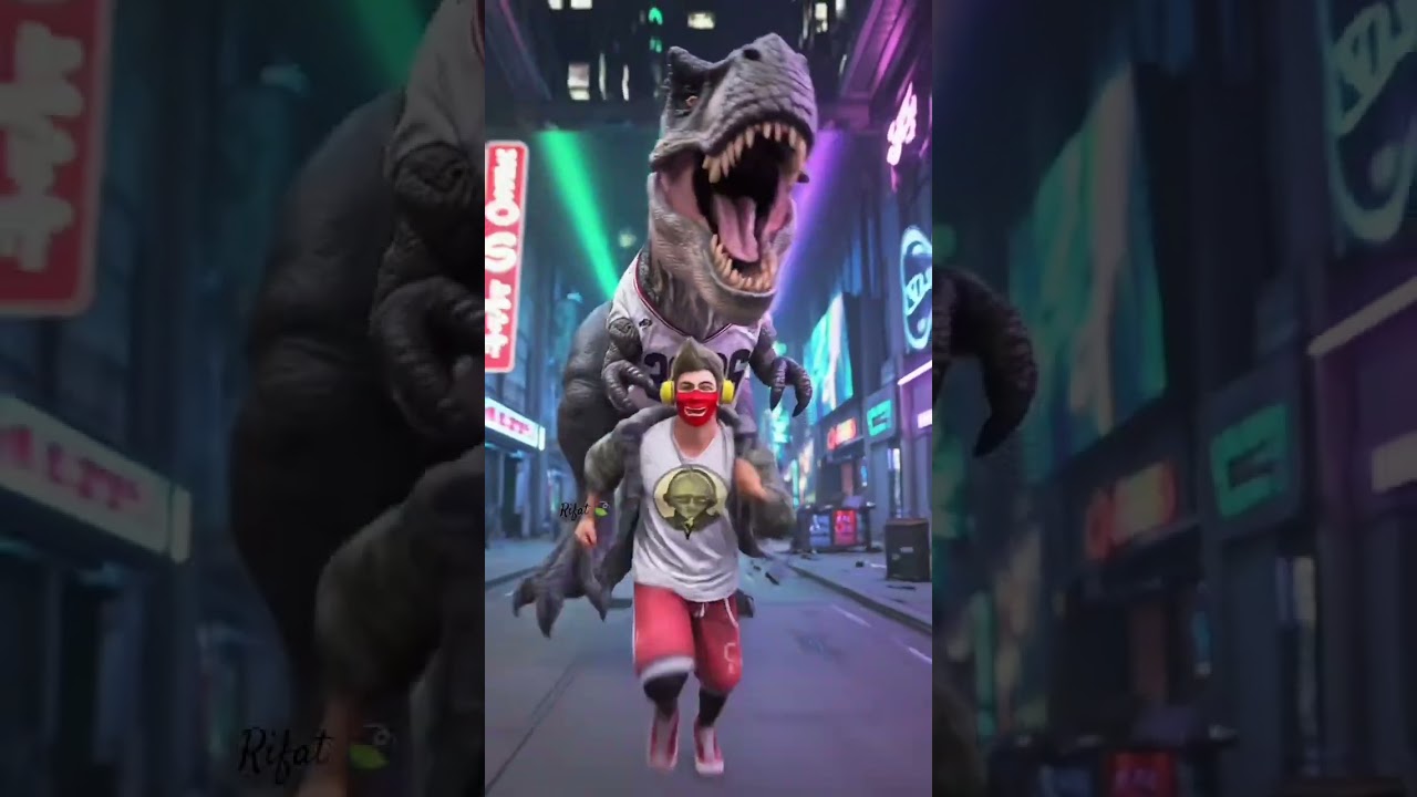 the dinosaur attack me 😭😭😰 