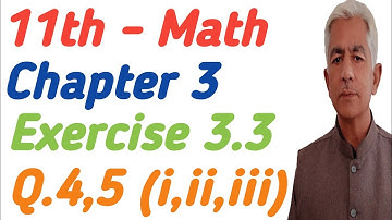 math 11 chapter 3 | exercise 3.3 Q. 4,5 @KhalidMehmood-sp2ql