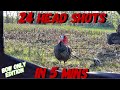 24 turkey head shots in 5 minutes! All Bow Hunting | Bowmar Bowhunting |