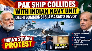 Pakistani Navy Ship Collides With Indian Warship | India Summons Pakistan Envoy