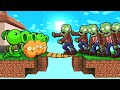 Skyblock PLANTS vs ZOMBIES Challenge! (Minecraft)