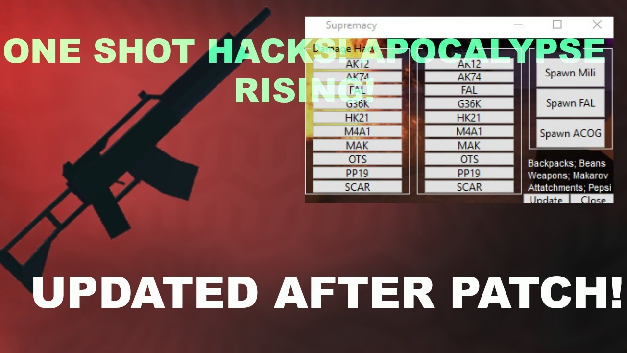 Roblox apocalypse rising gun hack
