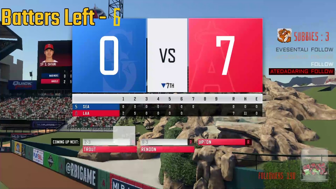 Shohei Ohtani Second No Hitter! R.B.I. Baseball 20 (payoff pitch
