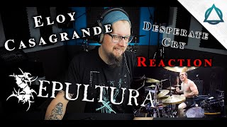 DRUMMER REACTS to ELOY CASAGRANDE - Sepultura - DESPERATE CRY (Live Playthrough - Reaction)