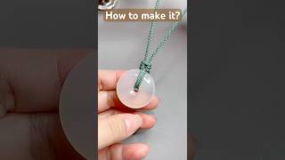How to make it?#shorts #shortsfeed #diy #craft #diycrafts #handmade #howto #pendant #fashion #knot