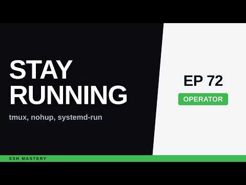 SSH tmux: keep session running after disconnect