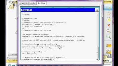 5 3 9 3 Backing Up a Cisco Router COnfiguration to a TFTP Server
