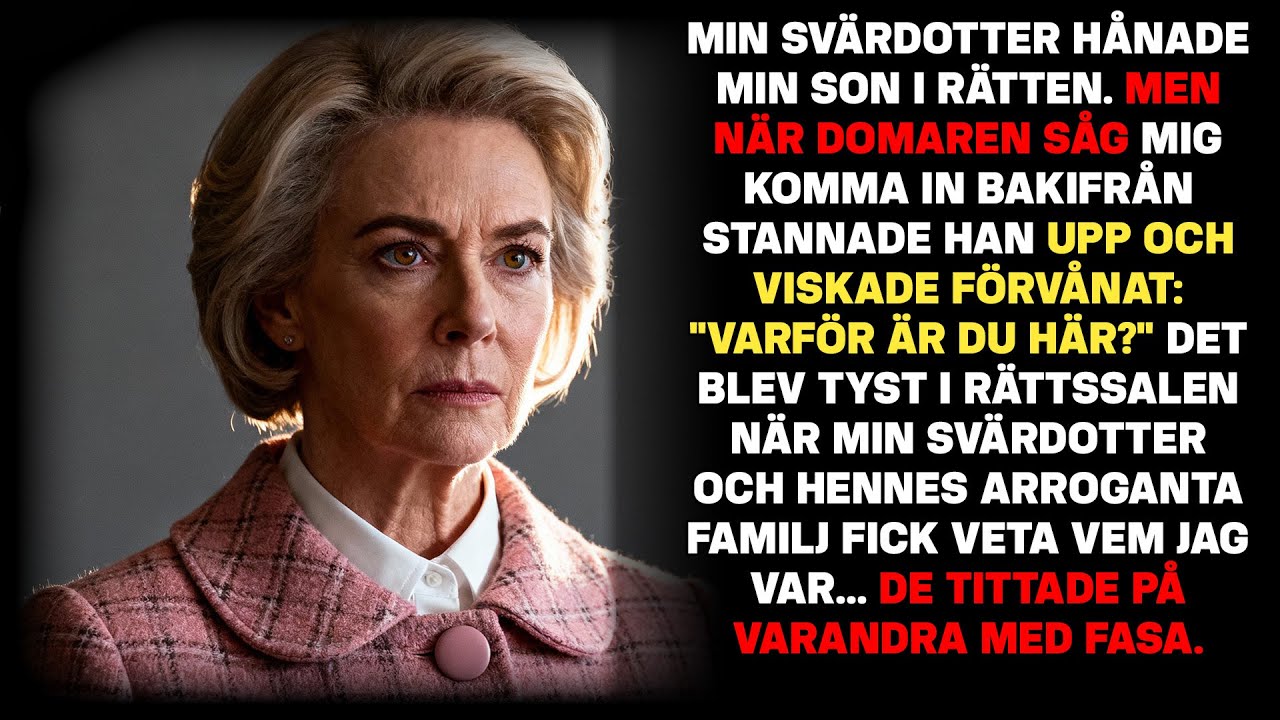 När jag kom in i domstolen chockades domaren: 