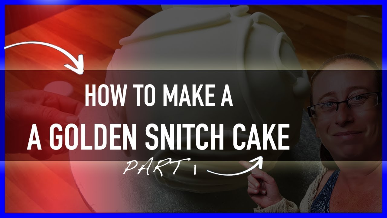 How to: Amazing Harry Potter Cake Design with golden snitch and flowers 