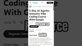 5 Days Vibe Coding Course google #shorts #ytshorts #kaggle