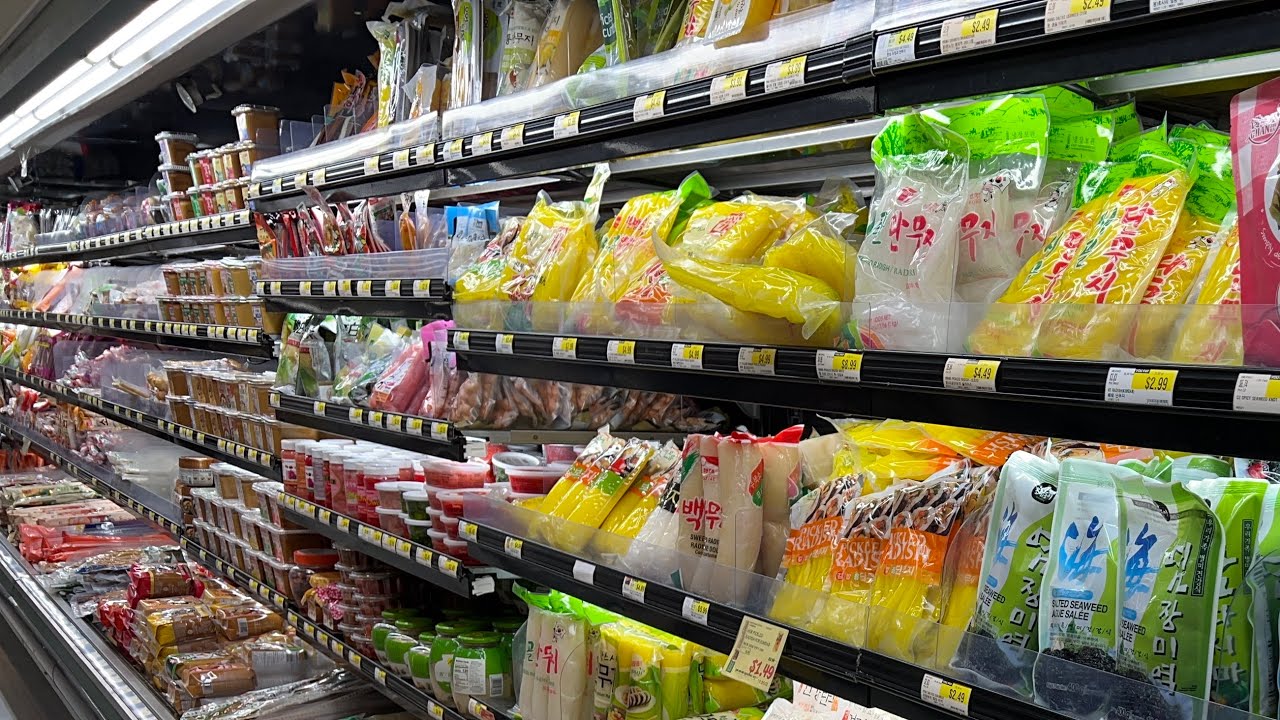 Grocery Shopping Vlog At H Mart Koreatown Plaza Located In Los Angeles