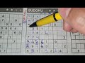 (#4592) Monday. Three Stars Sudoku puzzle. Bonus Extra edition. 05-23-2022 Extra part 1 of 3