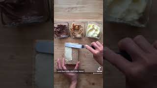 Grilled Peanut Butter, Nutella   Banana Sandwich