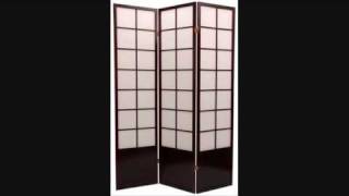 Shoji screens and room dividers. Video catalogue of shoji screens, room dividers and privacy screens. No.1 online store for folding 