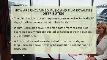 How Are Unclaimed Music And Film Royalties Distributed? - Sports and Entertainment Law Guru
