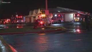 Three workers escape fire at a popular Columbian restaurant
