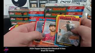 2024 Topps Heritage Mini Baseball 10 Box Break #2