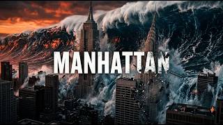 DOUBLE MEGA TSUNAMI DESTROYS NEW YORK: 500m Wave Disaster (Realistic Simulation)