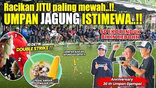 BONGKAR TUNTAS DISINI RESEP UMPAN JAGUNG VIRAL !! 10 DETIK DOUBLE STRIKE IKAN MAKAN LAHAP ❗❗