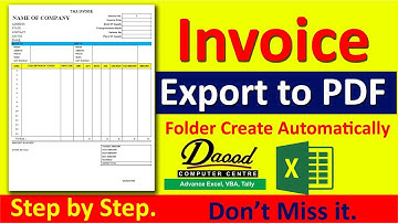 Excel to PDF Export | Automatically Create folder and export excel sheet to pdf VBA in hindi