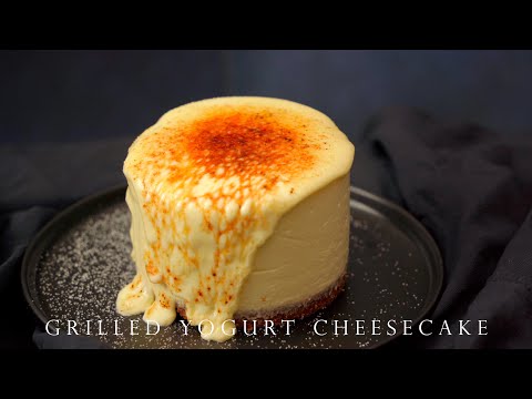 免烤箱 火灸焦糖乳酪芝士蛋糕 ┃No-Bake Grilled Yogurt Cheesecake