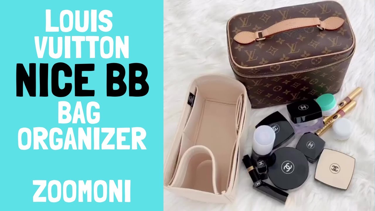 How to organize Louis Vuitton Nice BB makeup bag with Zoomoni organizer! - YouTube