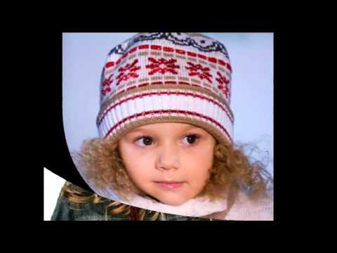 Детские зимние шапки вязанные спицами со схемами 2015 оригинальные