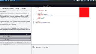 freeCodeCamp: Improve Compatibility with Browser Fallbacks