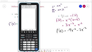 17C Using the Casio Classpad to find derivatives