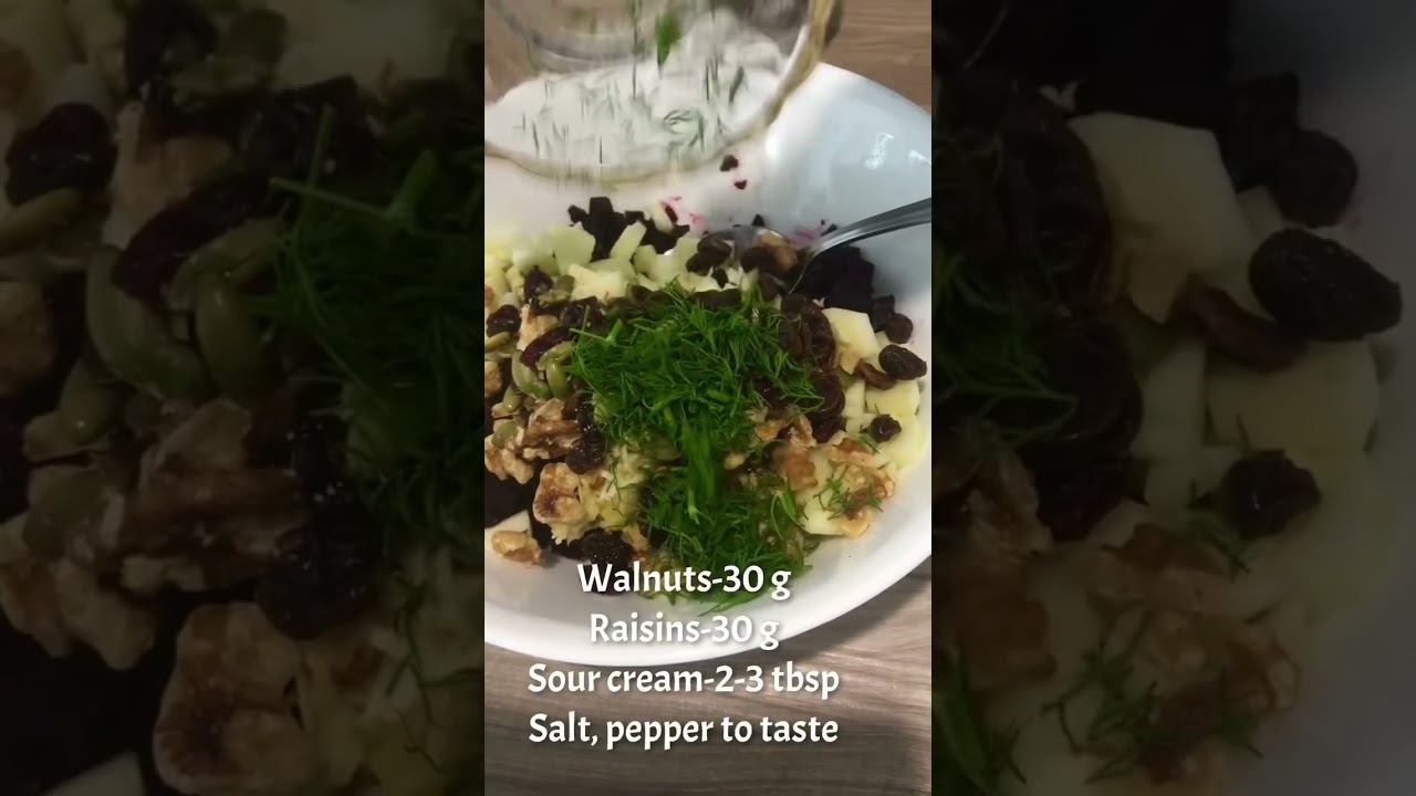 Healthy beet salad👍 Полезный салат из свеклы с яблоком
