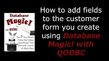 QuickBooks Customer Form with QODBC