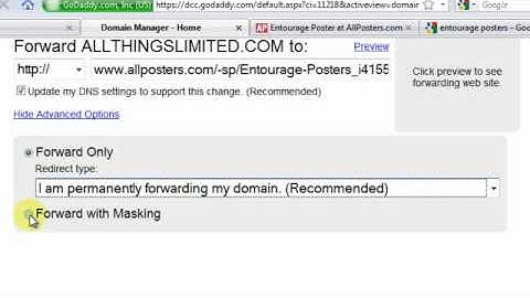 How to Setup DOMAIN FORWARDING using GoDaddy with Domain MASKING