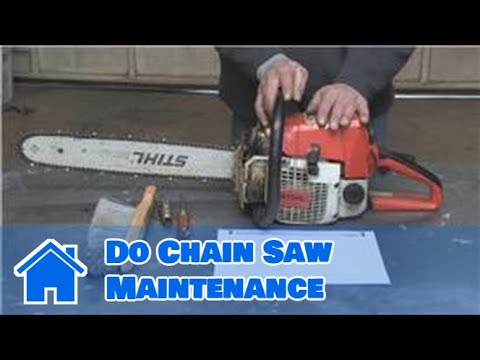 Home Improvement Projects & Tools : How to Do Chain Saw Maintenance