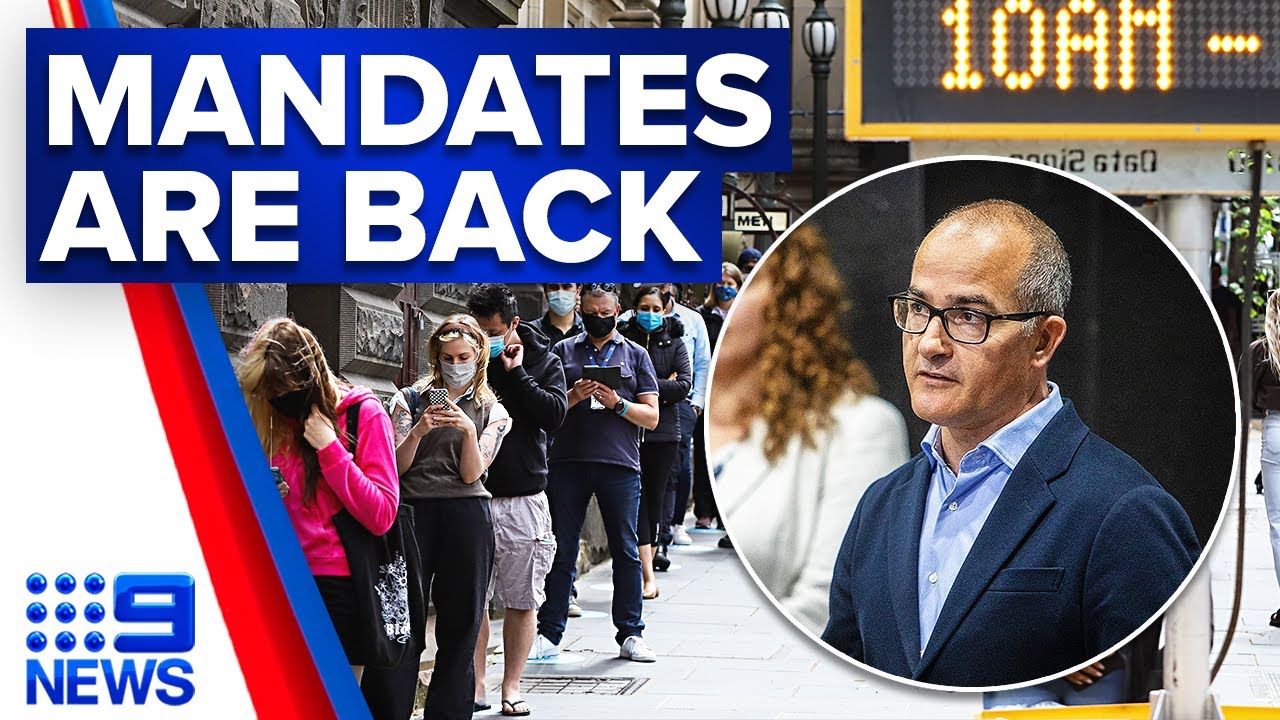 Face mask mandate returns in Victoria | Coronavirus | 9 News Australia