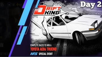 Vault Event | Drift King - Toyota AE86 Trueno (Day 2) Need for Speed: No Limits